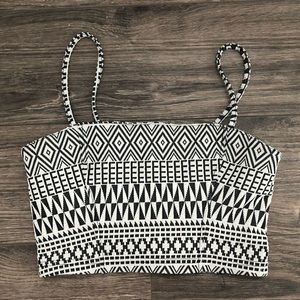 Caged back crop top